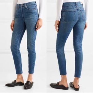 RE/DONE Originals High Rise Ankle Crop Jeans